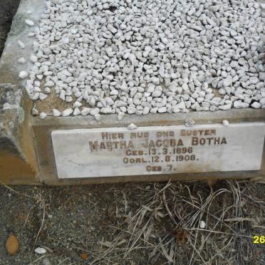BOTHA Martha Jacoba 1896-1908