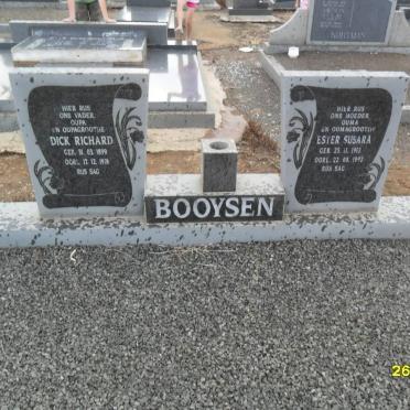 BOOYSEN Dick Richard 1899-1976 &amp; Ester Susara 1913-1992