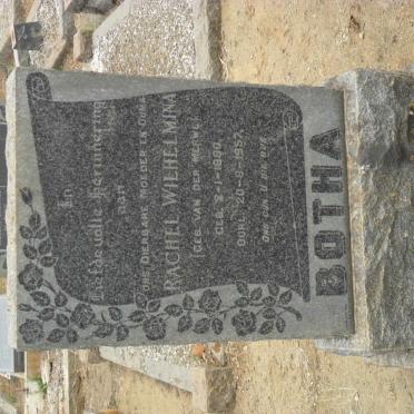 BOTHA Rachel Wilhelmina nee VAN DER MERWE 1890-1957