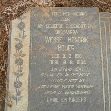 BOUER Wessel Hendrik 1916-1964