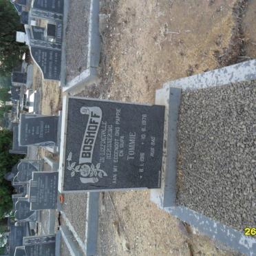 BOSHOFF Tommie 1916-1978