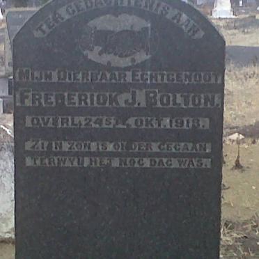 BOLTON Frederick J. -1918