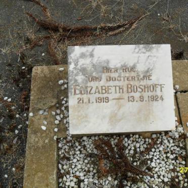 BOSHOFF Elizabeth 1919-1924