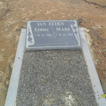EEDEN Eddie, van 1931-  &amp; Marí 1938-