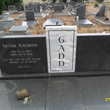 GADD Victor Raymond 1929-1984