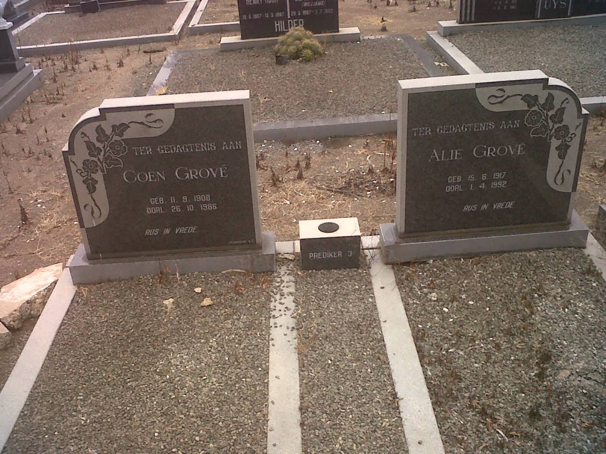 GROVÉ Coen 1908-1986 & Alie 1917-1992