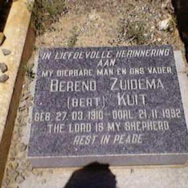 KUIT Berend Zuidema 1910-1992