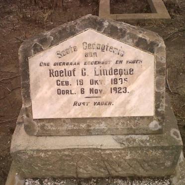LINDEQUE Roelof C. 1895-1923