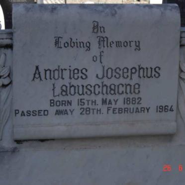 LABUSCHAGNE Andries Josephus 1882-1964