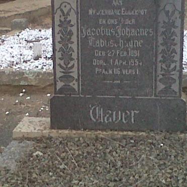 LABUSCHAGNE Jacobus Johannes 1891-1954 &amp; Elsje Johanna v.d. MERWE 1899-1955