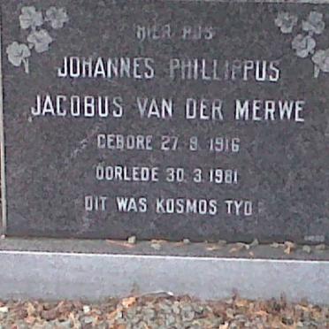 MERWE Johannes Phillippus Jacobus, van der 1916-1981