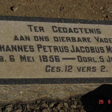 MEINTJIES Johannes Petrus Jacobus 1856-19?