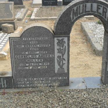 MULLER Cornelius Andries 1876-1958 &amp; Maria Elizabeth JOUBERT 1885-1957