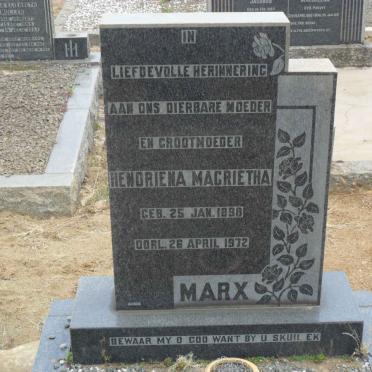 MARX Hendriena Magrietha 1898-1972