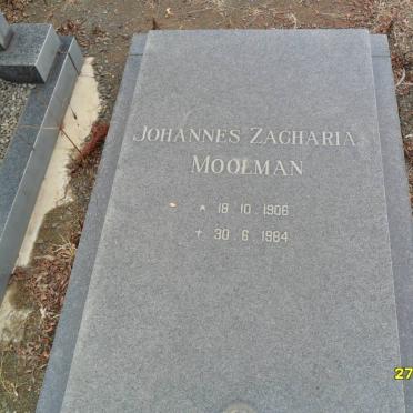 MOOLMAN Johannes Zacharia 1906-1984