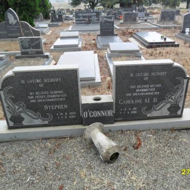 O'CONNOR Stephen 1904-1984 &amp; Caroline M.B. 1911-1995