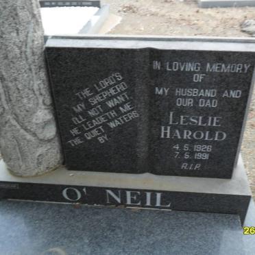 O'NEIL Leslie Harold 1926-1991