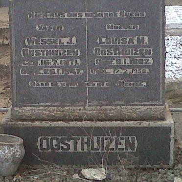 OOSTHUIZEN Wessel J. 1871-1947 &amp; Louisa M. 1882-1950