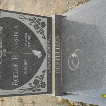 OOSTHUIZEN Roelof P. 1927- &amp; Ursula 1930-1992