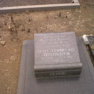OOSTHUIZEN Gert Cornelius 1915-1987 &amp; Margreta Johanna Elizabeth 1919-2004
