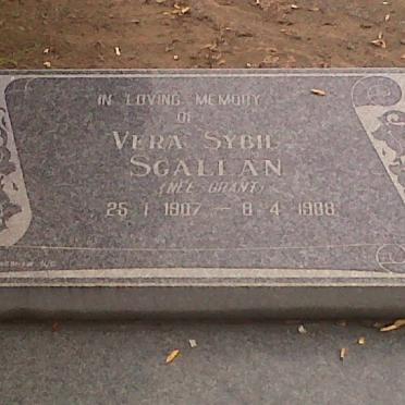 SCALLAN Vera Sybil nee GRANT 1907-1988