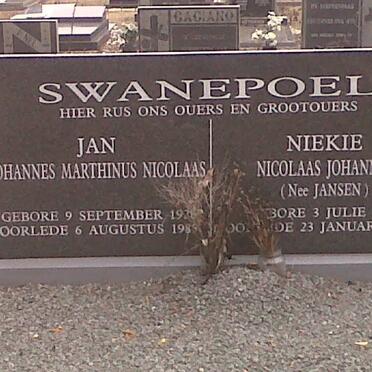 SWANEPOEL Johannes Marthinus Nicolaas 192?-1985 &amp; Nicolaas Johannes JANSEN 1931-2009