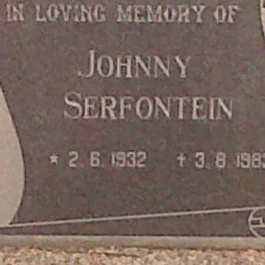 SERFONTEIN Johnny 1932-1983