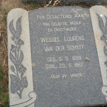 SCHYFF Wessel Lourens, van der 1889-1962
