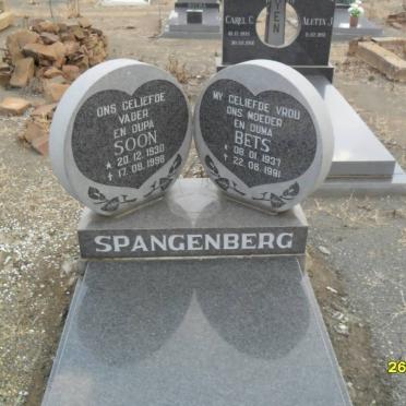 SPANGENBERG Soon 1930-1998 &amp; Bets 1937-1991 