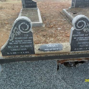 SWART Willem Jacobus Christiaan 1906-1976 &amp; Jacomina Aletha 1920-2000
