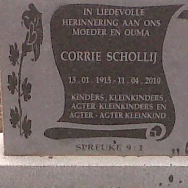 SCHOLLIJ Corrie 1915-2010
