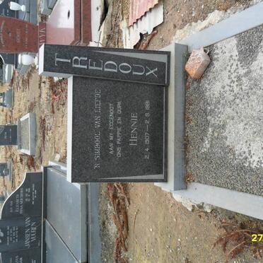 TREDOUX Hennie 1907-1981