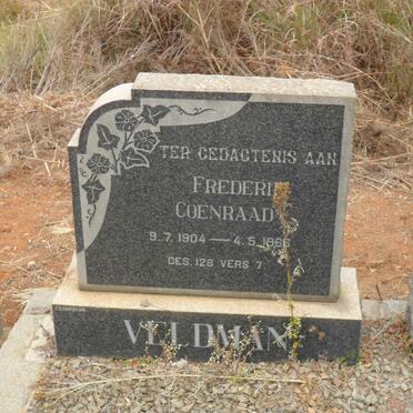 VELDMAN Frederik Coenraad 1904-1966