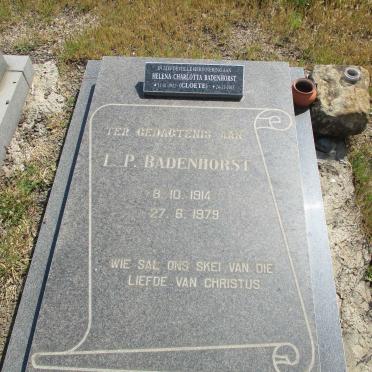 BADENHORST L.P. 1914-1979 & Helena Charlotta CLOETE 1921-2015