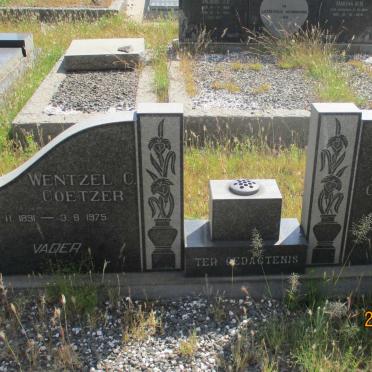 COETZER Wentzel C. 1891-1975 &amp; Maria S. 1909-1990