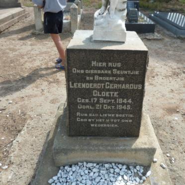 CLOETE Leenderdt Gerhardus 1944-1945