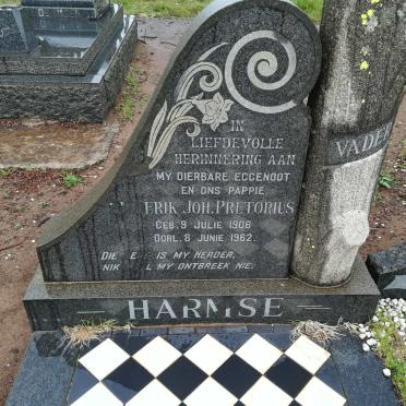 HARMSE ?erik Joh. Pretorius 1906-1962 & Maria Elizabeth FOURIE 1909-1964