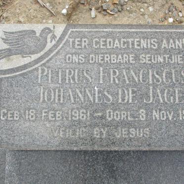 JAGER Petrus Franciscus Johannes, de 1961-1961