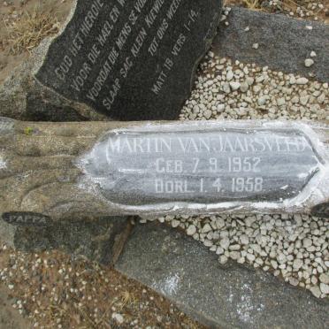 JAARSVELD Martin, van 1952-1958