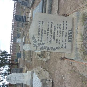 KRIEL Maria Johanna nee COMBRINCK 1875-1952