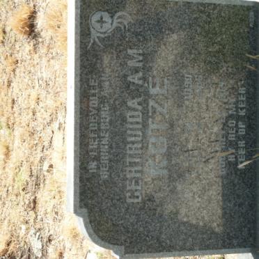 KOTZE Gertruida A.M. 1899-19?6
