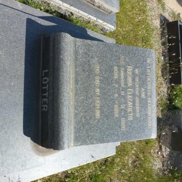 LÖTTER Rosina Elizabeth nee LOMBARD 1926-1963