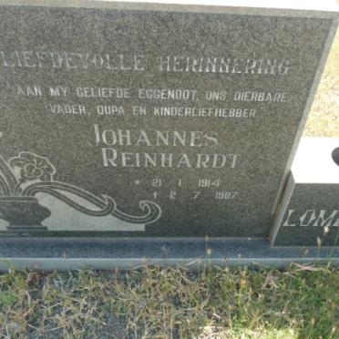 LOMBARD Johannes Reinhardt 1914-1987 &amp; Gertruida Anna Magdalena Freda 1915-1989
