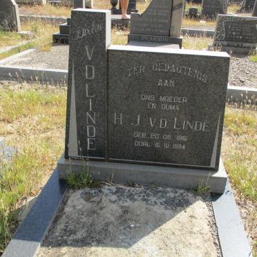 LINDE H.J., v.d. 1916-1994