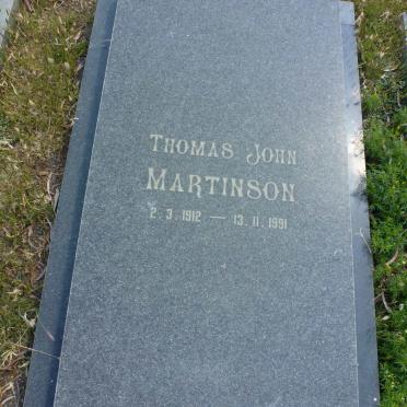 MARTINSON Thomas John 1912-1991
