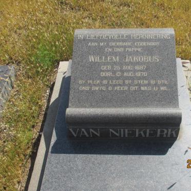 NIEKERK Willem Jakobus, van 1897-1970