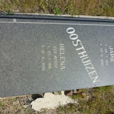 OOSTHUIZEN Japie 1912-1993 &amp; Helena MEYER 1916-1999
