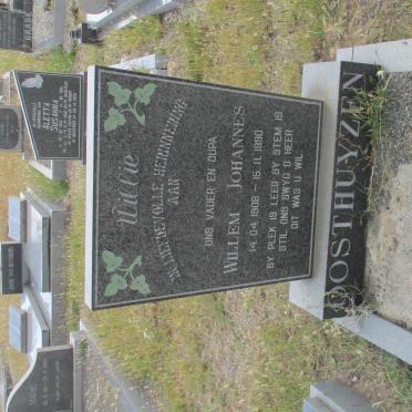 OOSTHUYZEN Willem Johannes 1908-1990