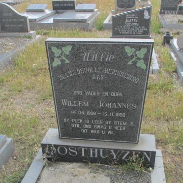 OOSTHUYZEN Willem Johannes 1908-1990