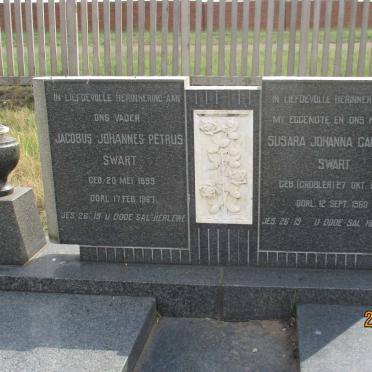 SWART Jacobus Johannes Petrus 1899-1967 & Susara Johanna Carolina GROBLER 1904-1960
